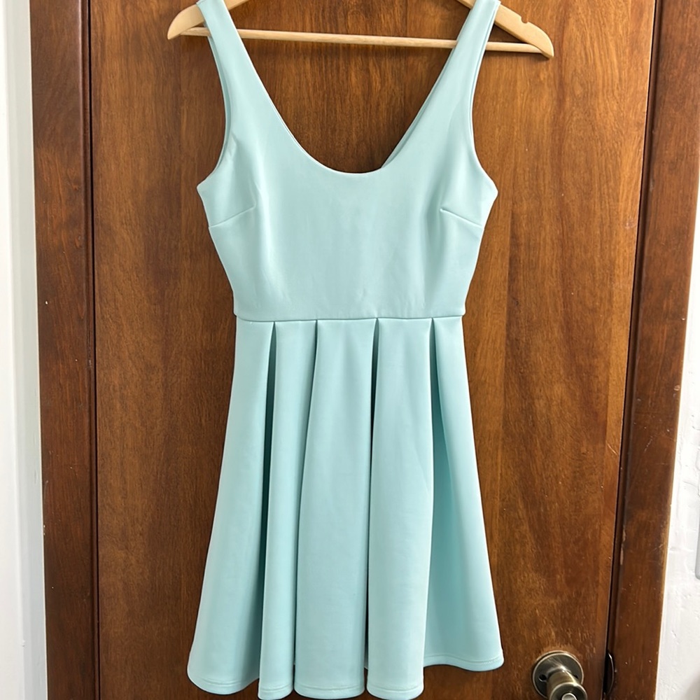 Aline skater dress with zippered back